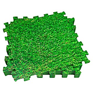 Estera de protección de suelo Puzzle (L x An: 50 x 50 cm, Verde)