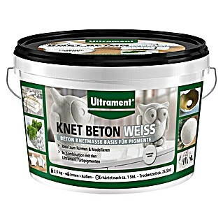 Ultrament Beton-Knetmasse Knet Beton Weiss (Weiss, 2,5 kg)