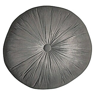 Kissen rund (Grau, Durchmesser: 45 cm, 100 % Baumwolle)