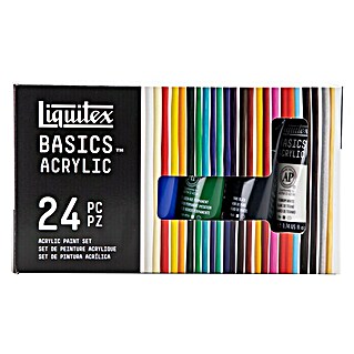 Liquitex Basics Acrylfarben-Set (Farbig sortiert, 24 Stk. x 22 ml, Tube)
