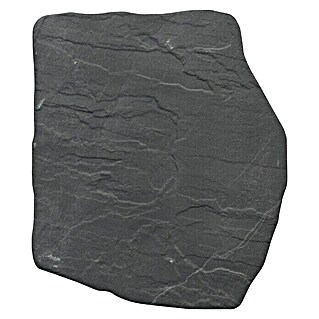 Gehwegplatte (L x B x S: 39 x 35 x 2 cm, Schwarz, Keramik)