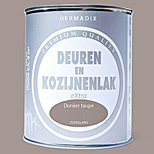 Hermadix Lak voor kozijnen en deuren donker taupe (Donker Taupe, 750 ml, Zijdeglans)