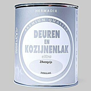 Hermadix Lak voor kozijnen en deuren zilvergrijs (Zilvergrijs, 750 ml, Zijdeglans)