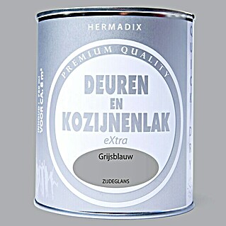Hermadix Lak voor kozijnen en deuren grijsblauw (Grijsblauw, 750 ml, Zijdeglans)