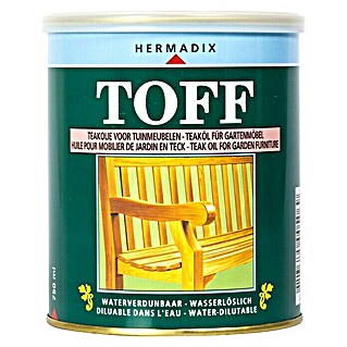 Hermadix Hardhoutolie TOFF Teakolie voor tuinmeubelen (Transparant geel, 750 ml, Mat)