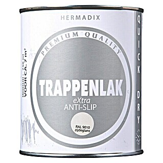Hermadix Lak voor trappen eXtra Anti Slip  (RAL 9010 Wit, 750 ml, Zijdeglans)