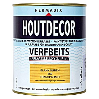 Hermadix Houtbeits houtdecor 659 blank vuren (Blank Vuren, 750 ml, Zijdeglans)