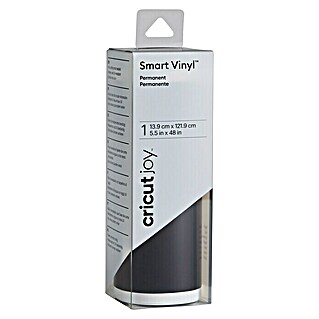 Cricut Joy Vinylfolie Smart Vinyl Permanent (1 Stk., Schwarz, 121,9 x 13,9 cm, Dauerhaft klebend)