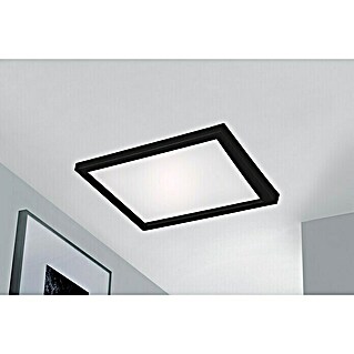 Briloner LED-Deckenleuchte (18 W, L x B x H: 29,5 x 29,5 x 8 cm, Schwarz, Warmweiß)