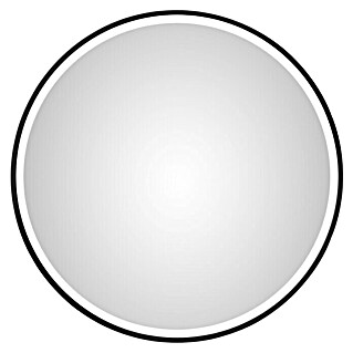 Led-lichtspiegel Desire (Diameter: 55 cm, Zwart)