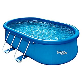 Pool-Set Summer Waves (L x B x H: 457 x 305 x 107 cm, 8.669 l, Blau)