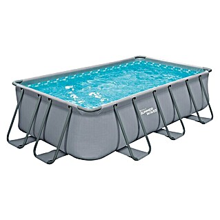 Frame-Pool-Set Summer Waves Elite (L x B x H: 400 x 200 x 100 cm, 7 075 l, Grau)