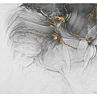 Komar Ink Fototapete Ink Gold Flow (6 -tlg., B x H: 300 x 280 cm, Vlies)