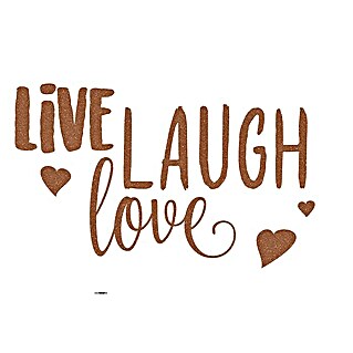 Komar Dekosticker Live laugh love (6 -tlg., 70 x 50 cm)